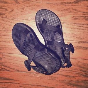 Chacos with toe strap